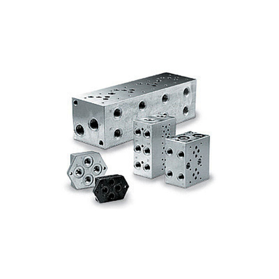 Aluminum Hydraulic Manifold Valve Block Customized Oil 120mm