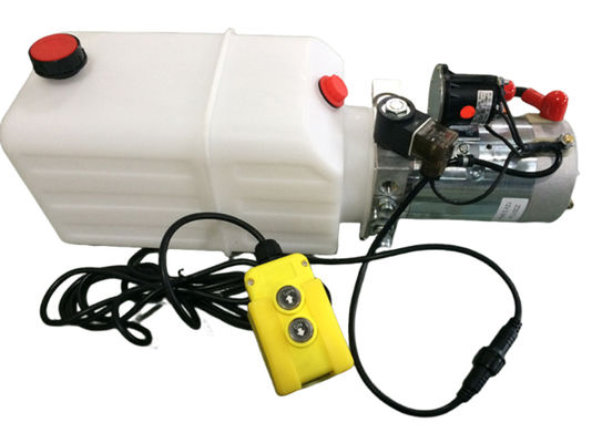 Bộ nguồn thủy lực nhỏ 12V DC Tác động kép với phích cắm thoát nước